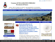 Tablet Screenshot of comune.villagrandestrisaili.og.it